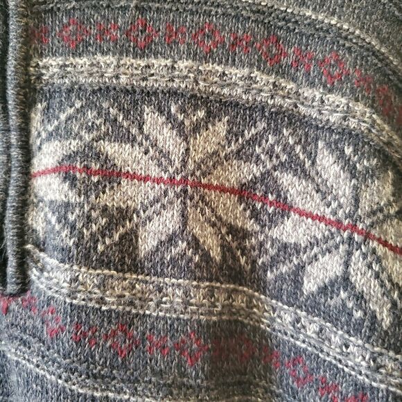 Tricots St Raphael Mens L Gray Cotton Acrylic Knit 1/4 Zip Sweater Fleece Alpine - Picture 4 of 14